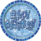 Birthday Glitz - Blue