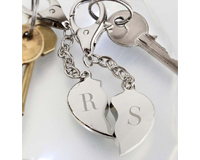 Personalised Valentine's Keyrings