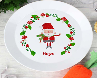 Personalised Christmas Themed Plates & Cutlery