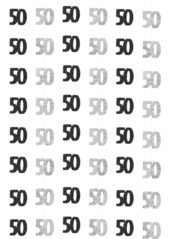 50 Age Prism Hanging Decoration Novelties Parties Direct Ltd