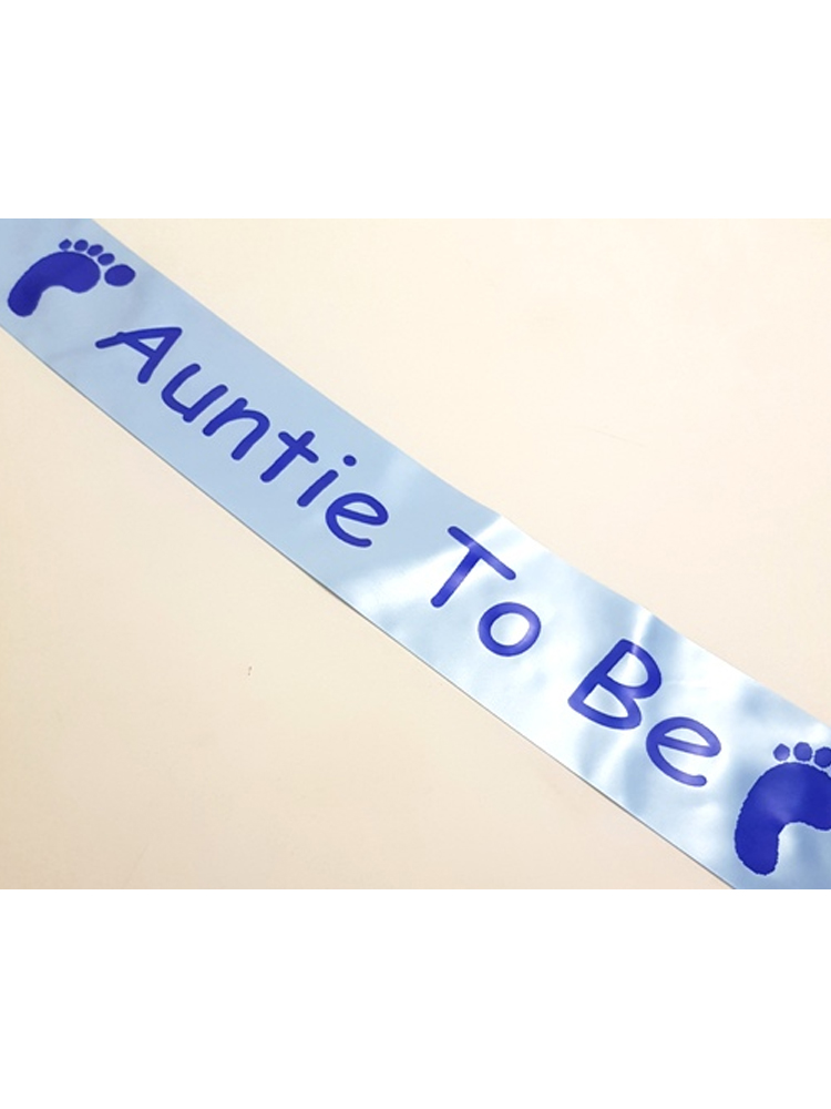 Auntie To Be Sash - Blue