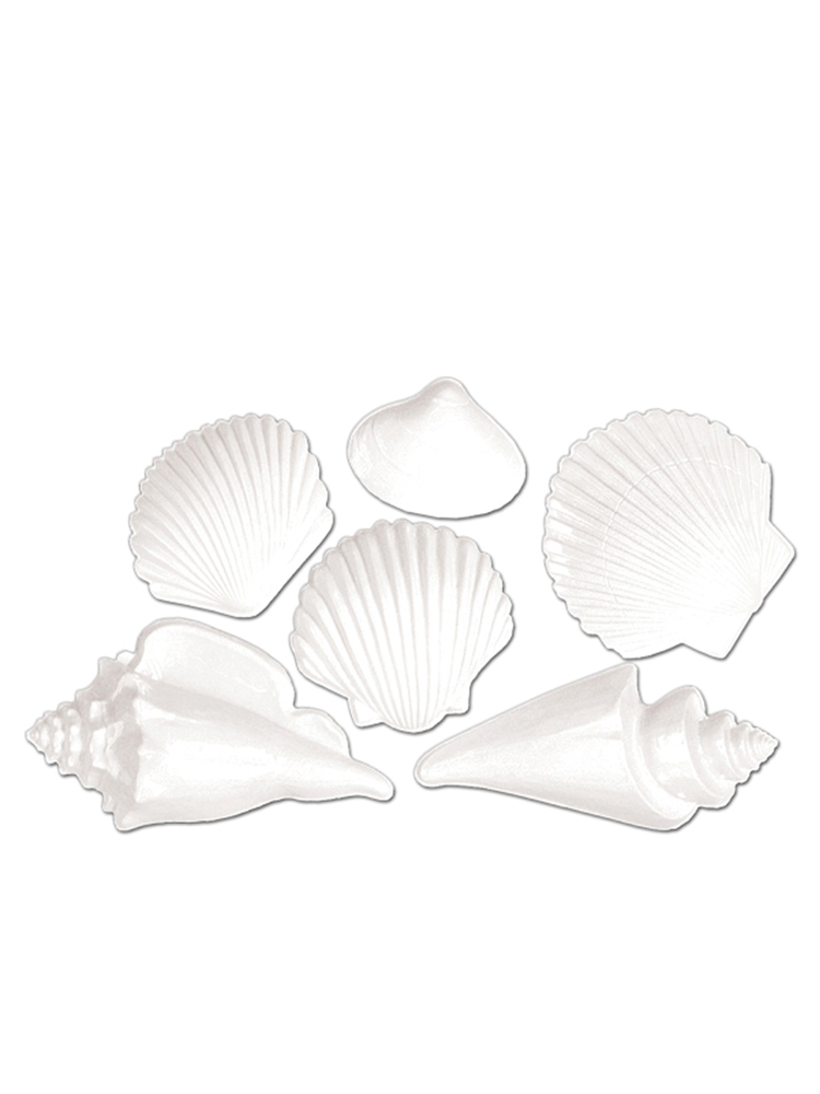 White Plastic Seashell Decoration