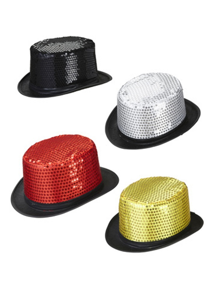 Sequin Top Hat - Assorted Colours