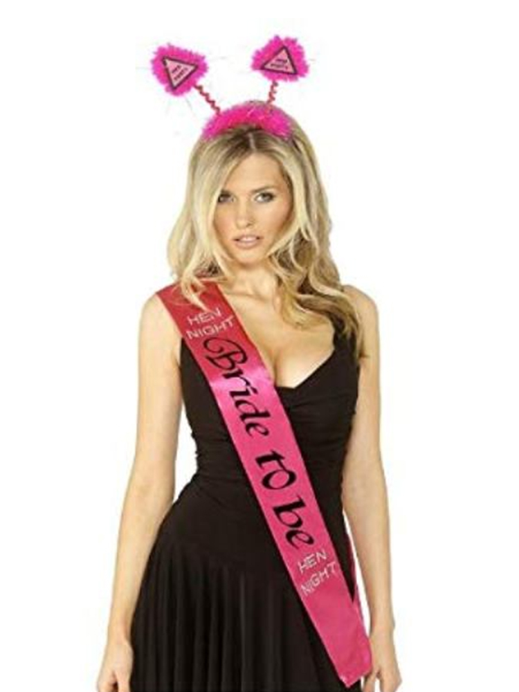 Bride To Be Sash Fuschia With Diamante