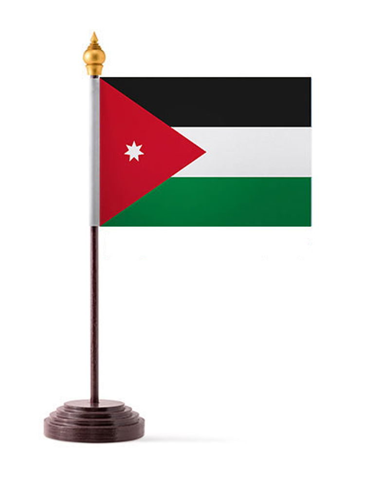 Jordan Table Flag with Stick and Base