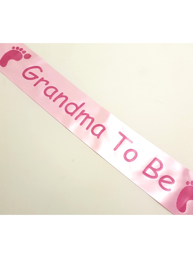 Grandma To Be Sash - Pink