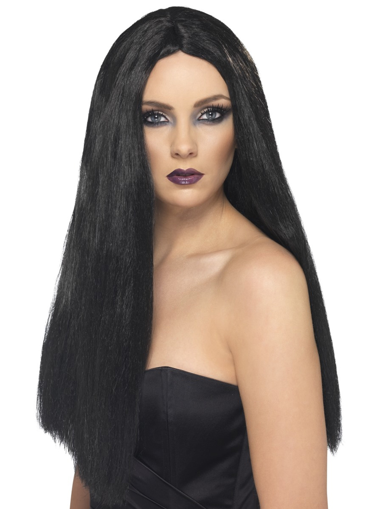 Witch Wig, Long, Black