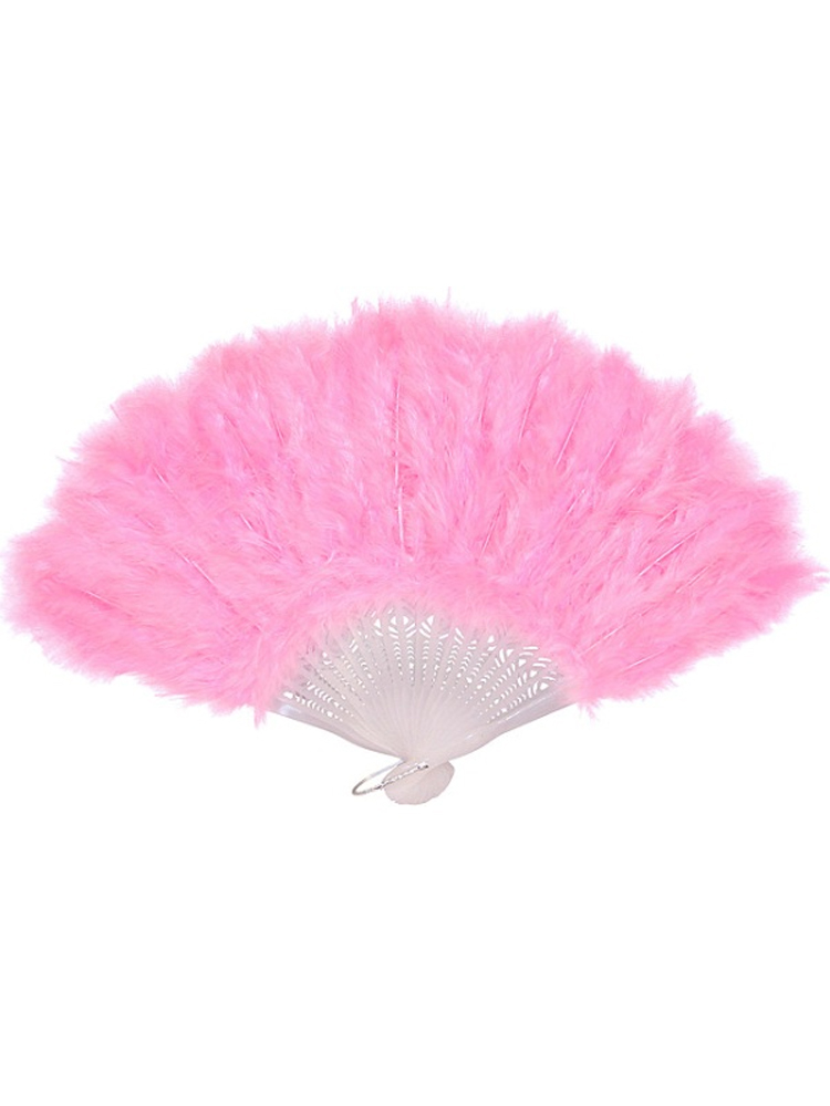  Feathered Fan - Pastel Pink