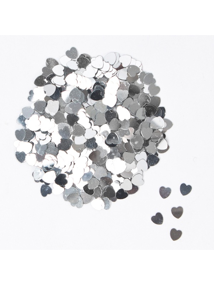 Silver Heart Confetti 14gm  