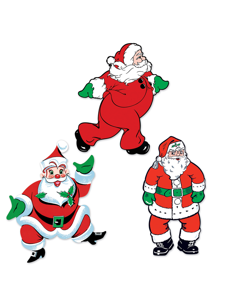 Vintage Christmas Santa Cutouts