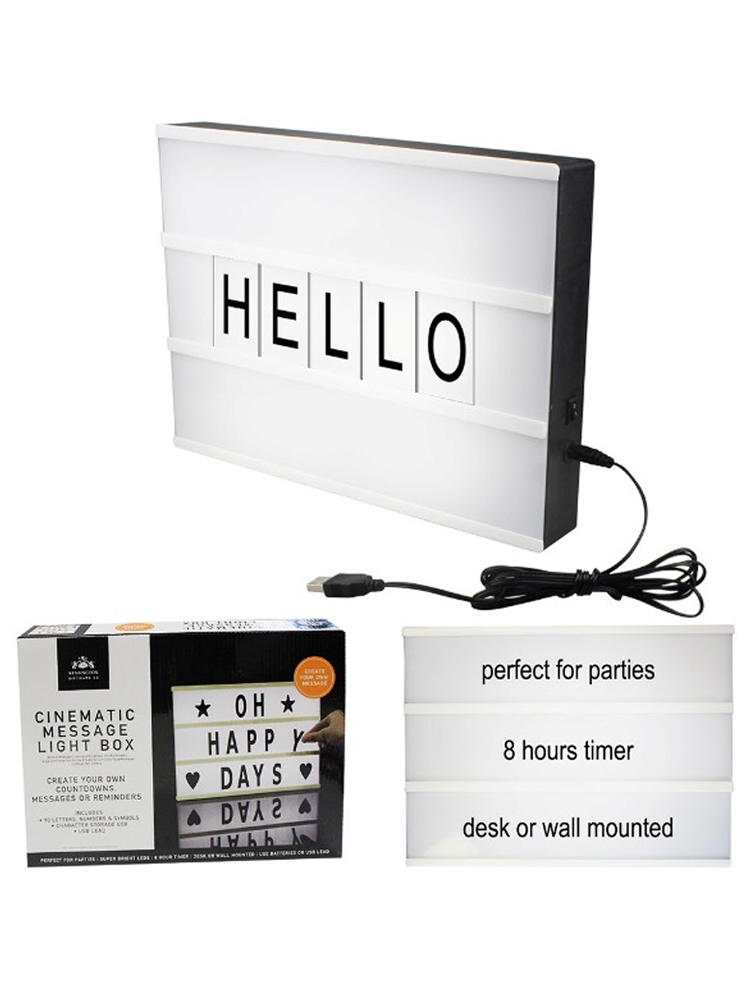 Light Up Cinematic Message Board