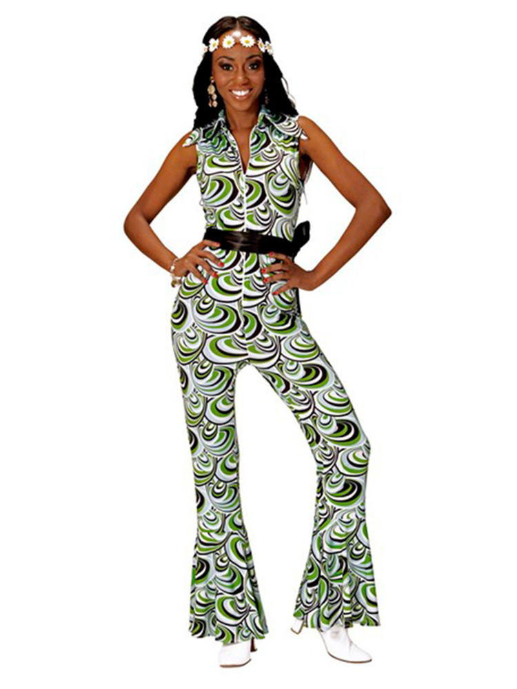 GROOVY 70'S LADY JUMPSUIT - WAVES