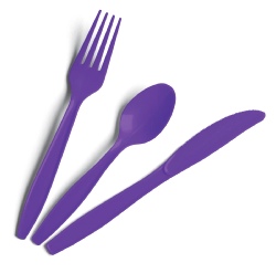 Purple Cutlery 