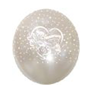 Balloons 'HAPPY ANNIVERSARY' White 12" Bag Of 25 