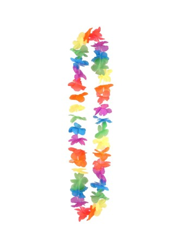 Hawaiian Neon Flower Lei Garland