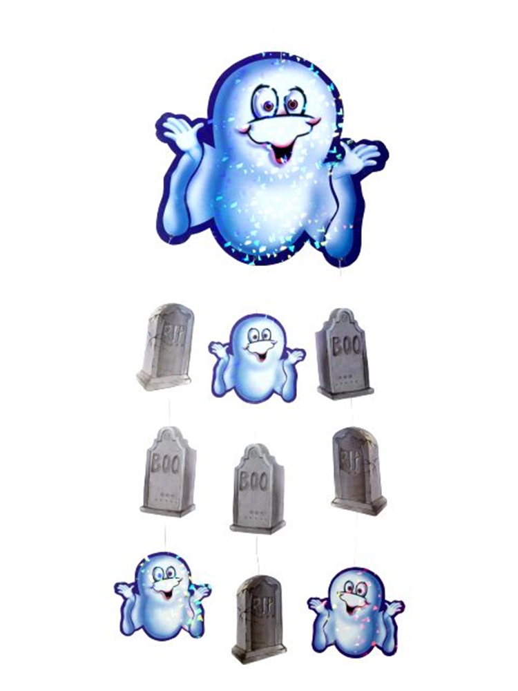 Ghost and Gravestone Hanging Decoration