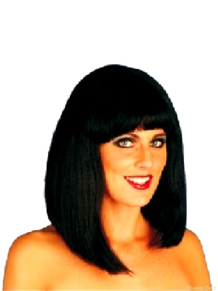 Cheerleader Wig, Black (1) 