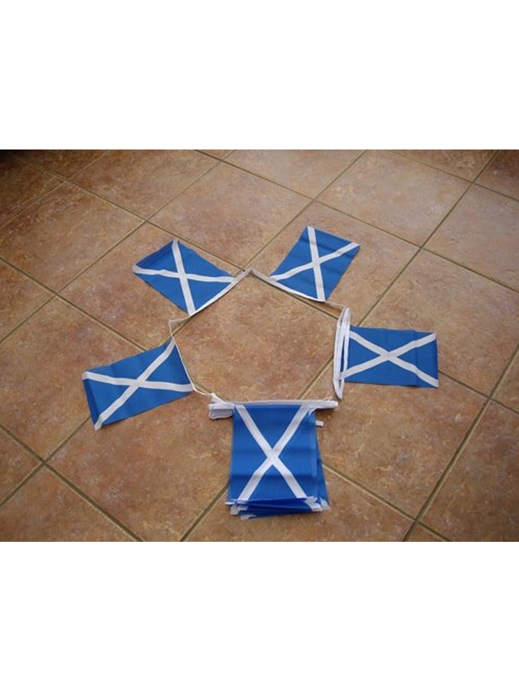 6m 20 flag St Andrews (Scotland/Saltire) Cross Bunting