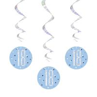 Hanging Swirls - 18 Blue