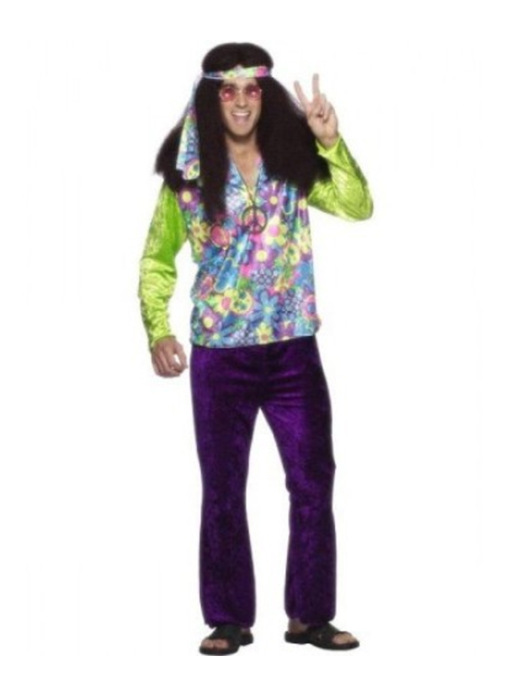 Psychedelic Hippy Man Costume 12345