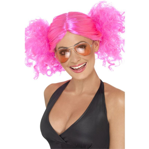 1980's Bunches Wig, Pink
