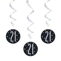 Hanging Swirls - 21 Black