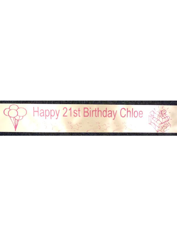 21st Birthday Sash