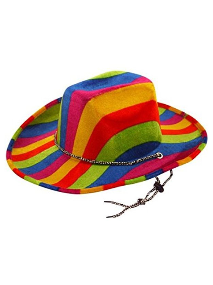 Rainbow Pride Felt Cowboy Hat  