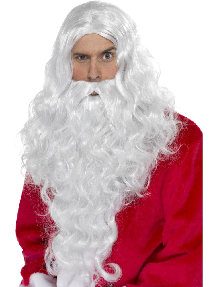 Santa Long Wig, White