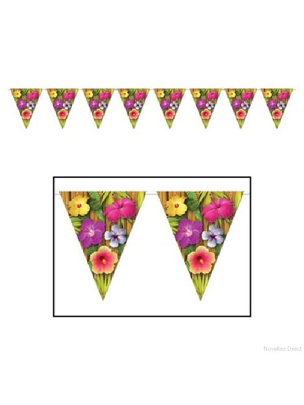 Luau Pennant Banner Bunting 