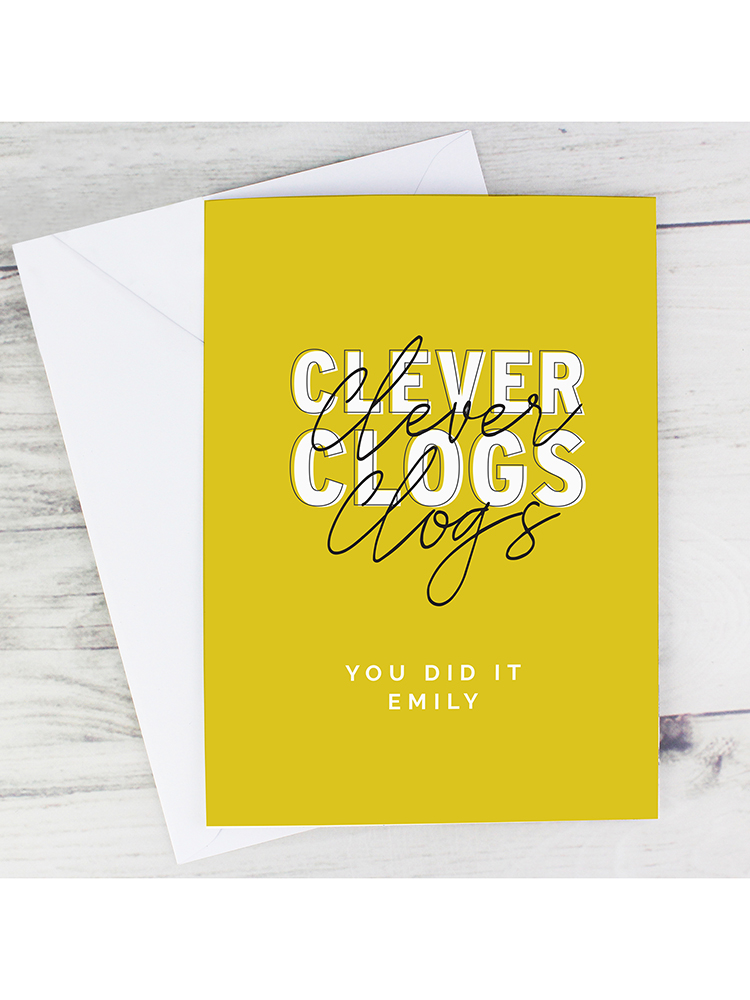 Personalised Clever Clogs Card