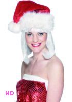 Deluxe Santa Hat Double Fur Trim