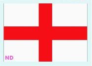 St George Stickers, Red and White, 5 Per Card 