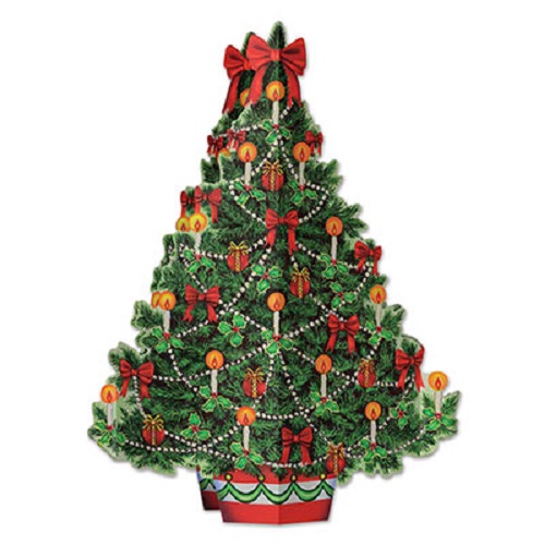 3-D Christmas Tree Centrepiece 11¾"