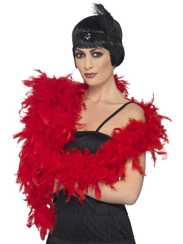 Red Feather Boa