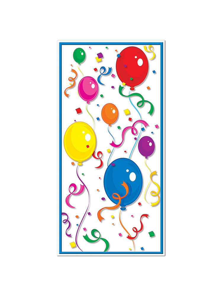 Balloons & Confetti Door Cover