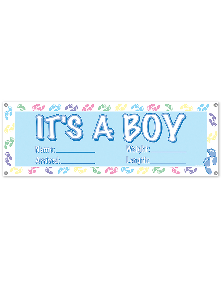 It's A Boy Sign Banner