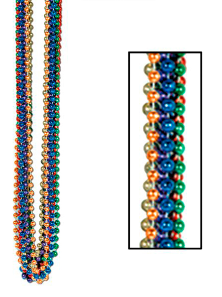 Metallic Assorted Colour Party Beads   