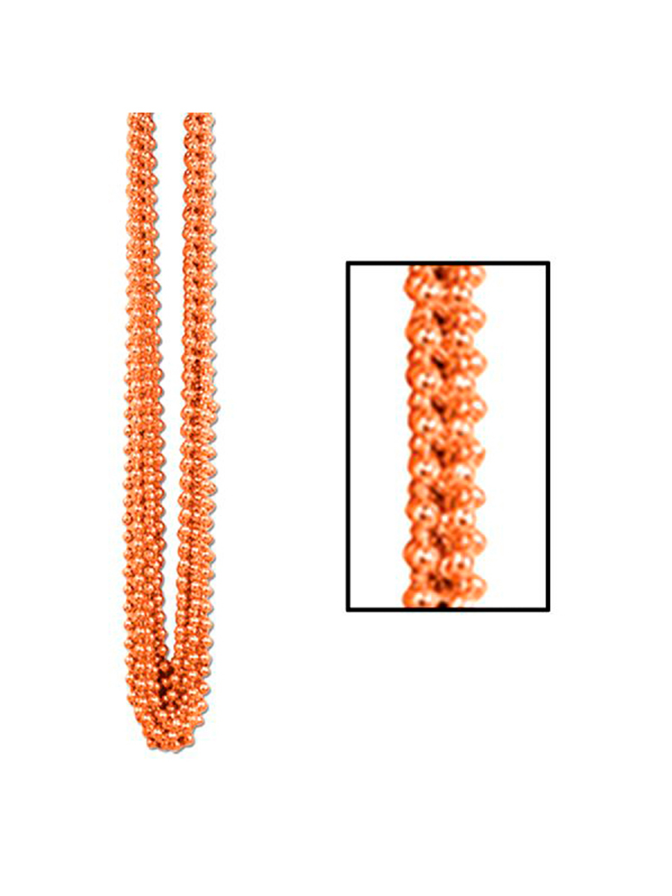 Metallic Orange Party Beads  