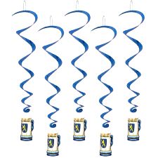 Oktoberfest Hanging Whirls - Pack of 5