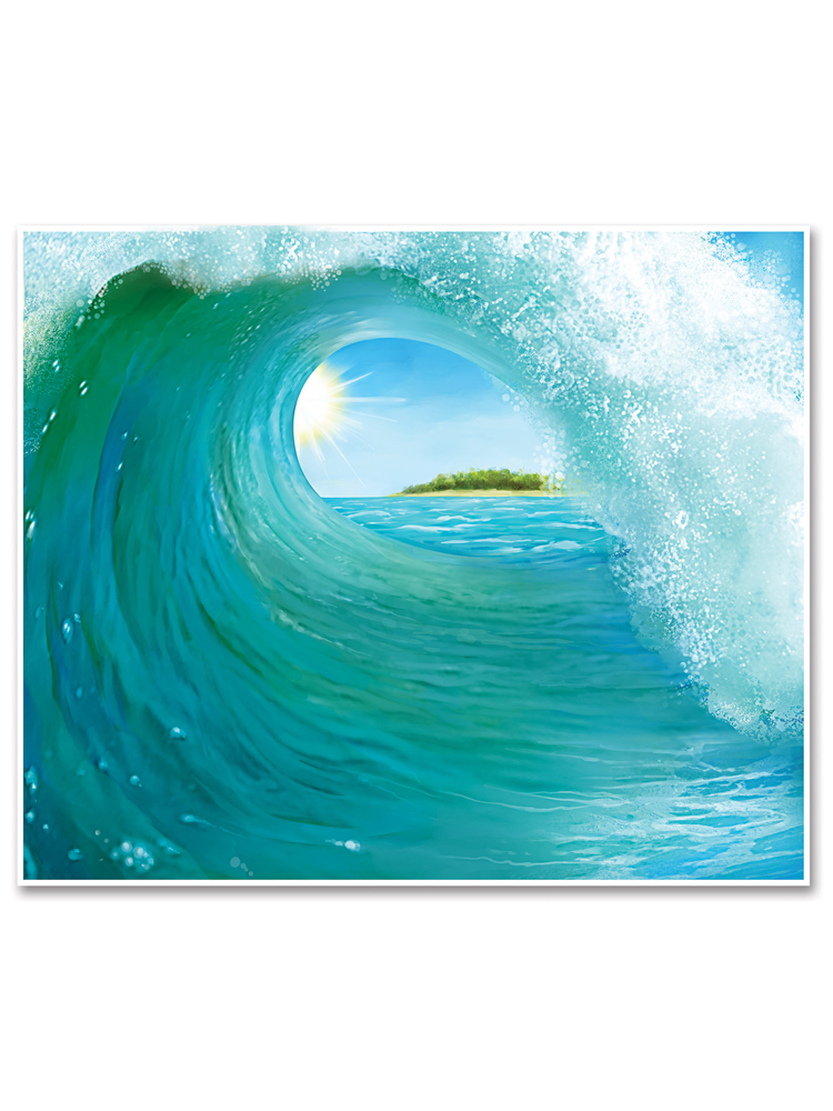 Surf Wave Insta-Mural