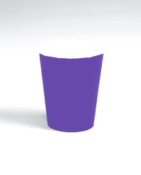 Purple 9oz Paper Cup