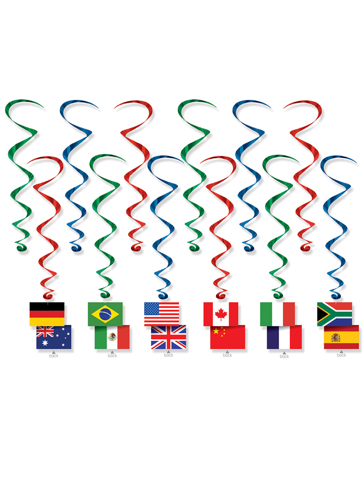 International Flag Whirls