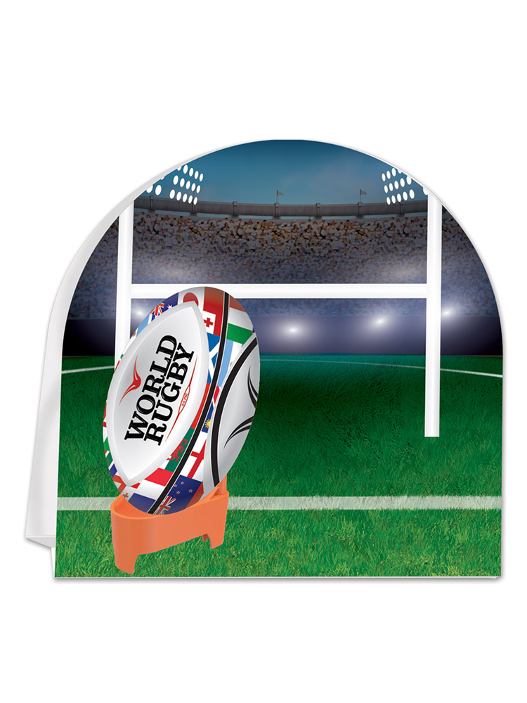 3-D Rugby Centerpiece