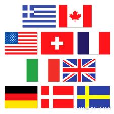 Mini International Flag Cutouts