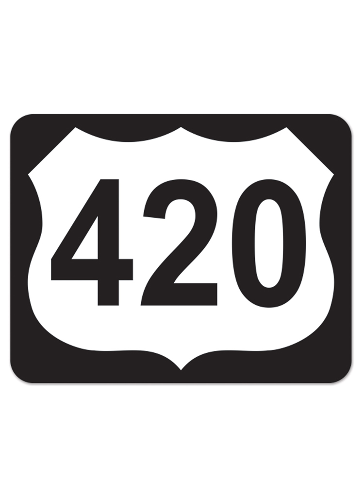 420 Highway Sign Cutout
