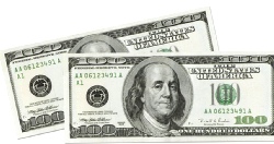 Big Bucks Cutout $100 Bill 