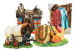 Cowboy Cutouts 16 inches 4 in a pack (1) 