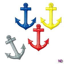 Plastic Ship Anchor Decoration