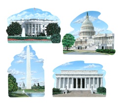 Washington DC Cutouts (4/pkg)